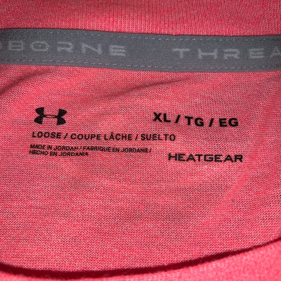 WOMENS XL UA UNDER ARMOUR LOOSE HEST GEAR T SHIRT TOP - Picture 5 of 5